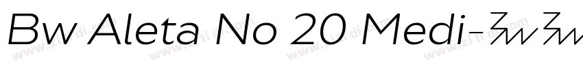 Bw Aleta No 20 Medi字体转换